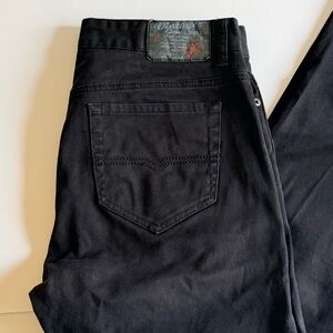 Classic Vintage Genes Black Denim Jeans for Men 32 x 32 Slim Fit
